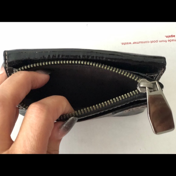Fossil Patent Leather Small Wallet Black - Picture 5 of 8